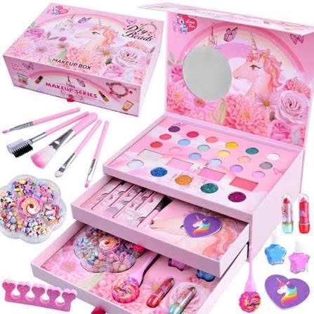 Bộ Đồ Chơi Trang Điểm 3 Tầng Cỡ Lớn Cho Bé Gái – Hộp Kỳ Lân