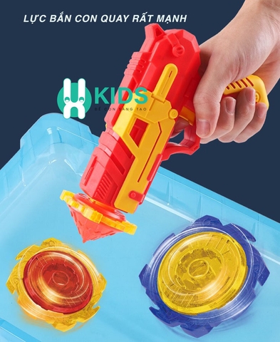 Đồ chơi súng bắn con quay phát sáng vô cực cao cấp, chất liệu nhựa ABS thoả mái va đập siêu hot cho bé