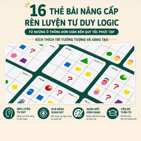 Đồ chơi Montessori phân loại hình khối thả xu 12 ô