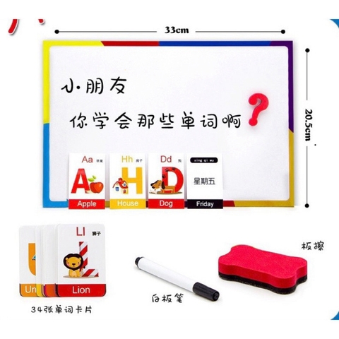 Bảng Chữ Cái Nam Châm Tiếng Anh 234 Chi Tiết Kèm Hộp Đựng