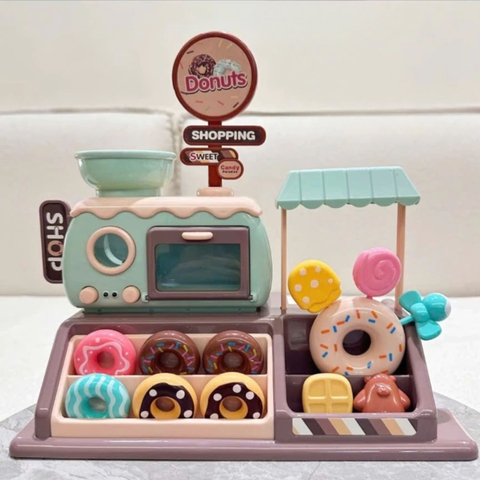 Bộ Đồ Chơi Cửa Hàng Bánh Donut 34 Chi Tiết Có Đèn Nhạc Cho Bé – Mã 777-8