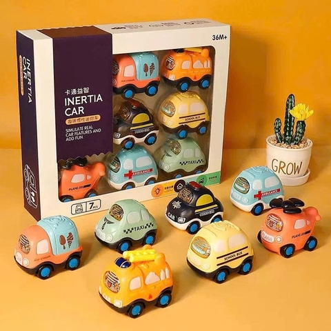 Bộ 7 Xe Đồ Chơi Quán Tính Mini Nhiều Mẫu Cho Bé – Mã 3305A