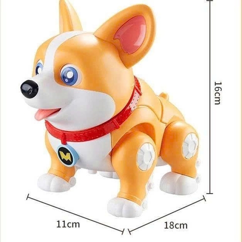 Chó Robot Corgi Đồ Chơi Thông Minh Có Đèn Nhạc Cho Bé – Mã 333-9