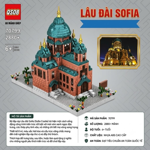 Bộ Lắp Ghép Lâu Đài Sofia 2880 Chi Tiết