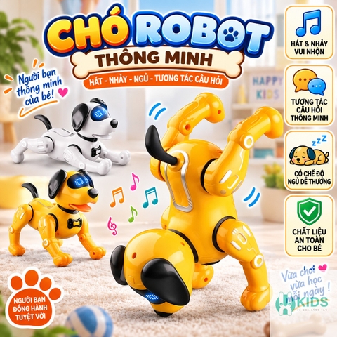 Đồ Chơi Chó Robot Thông Minh Hát Nhảy Tương Tác Cho Bé
