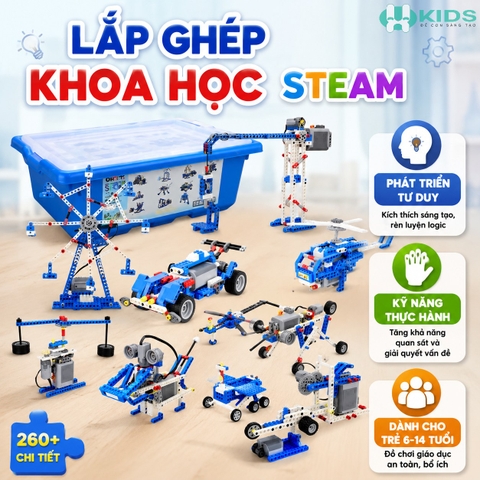 Bộ Lắp Ghép Khoa Học STEAM 0093 260+ Chi Tiết