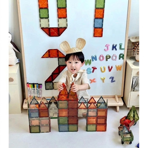 Bộ Lắp Ghép Nam Châm Thiên Nhiên 100 Chi Tiết