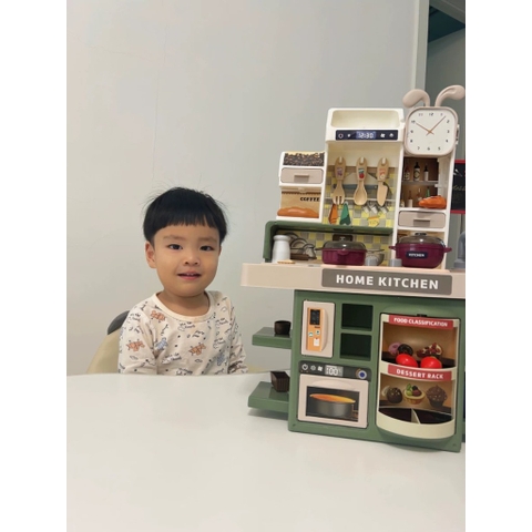 Bộ Đồ Chơi Nhà Bếp Cỡ Lớn Cho Bé – Tủ Lạnh, Lò Nướng, Bồn Rửa Và Nhiều Phụ Kiện