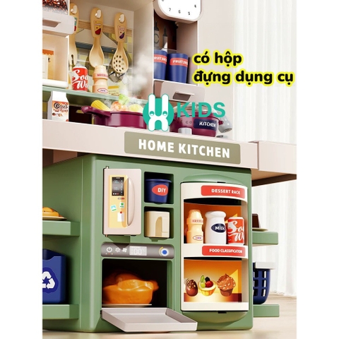 Bộ Đồ Chơi Nhà Bếp Cỡ Lớn Cho Bé – Tủ Lạnh, Lò Nướng, Bồn Rửa Và Nhiều Phụ Kiện