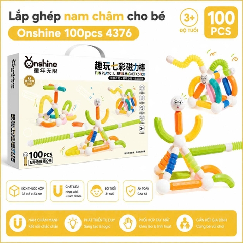 Lắp Ghép Nam Châm Cho Bé - Onshine 4376 - Bảng Chữ Cái Nam Châm