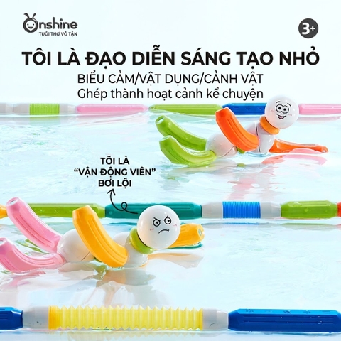 Bộ Lắp Ghép Nam Châm Fun Play 100 Chi Tiết – Que Nam Châm Uốn Dẻo Cho Bé 3+