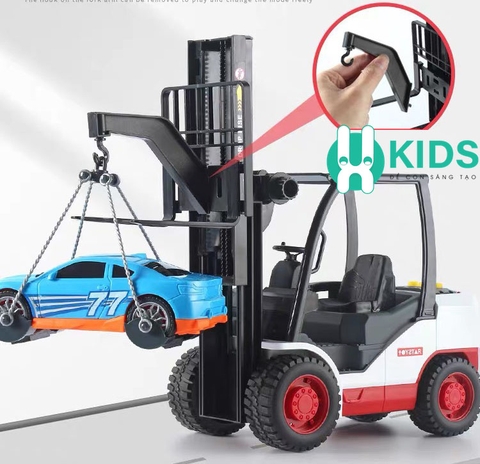 Đồ chơi ô tô mô hình xe bồn trộn bê tông cỡ lớn có nút quay nâng hạ hoạt động như thật kèm đèn nhạc cho bé