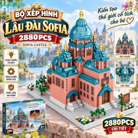 Bộ Lắp Ghép Lâu Đài Sofia 2880 Chi Tiết