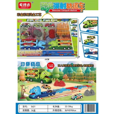 Bộ Xe Đường Đua Khủng Long Phóng Ô Tô – 5621