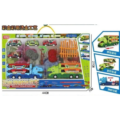 Bộ Xe Đường Đua Khủng Long Phóng Ô Tô – 5621