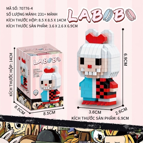 Bộ Xếp Hình Nhân Vật LABUBU Nhiều Mẫu Cho Bé