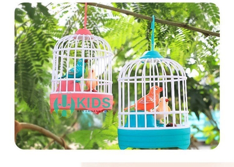 Đồ Chơi lồng chim hót có thể nhại lại tiếng giọng nói, cảm ứng tiếng vỗ tay có đèn nhạc cực vui cho bé