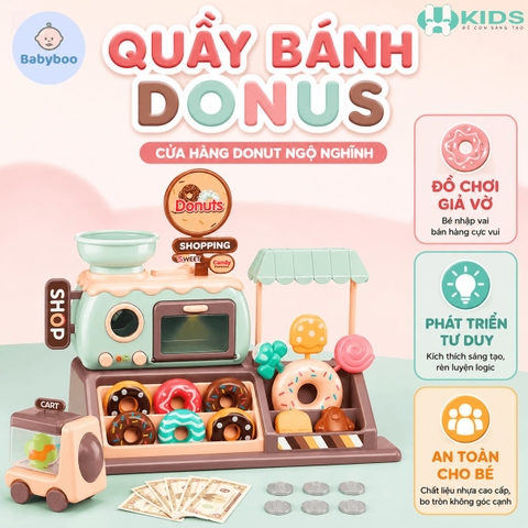 Đồ Chơi Cửa Hàng Bánh Donut 34 Chi Tiết Có Đèn Nhạc