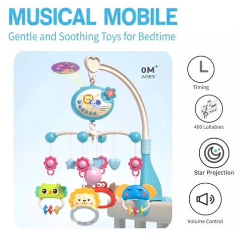 Treo Nôi Phát Nhạc Xoay 648A Cho Bé - Đồ Chơi XKIDS