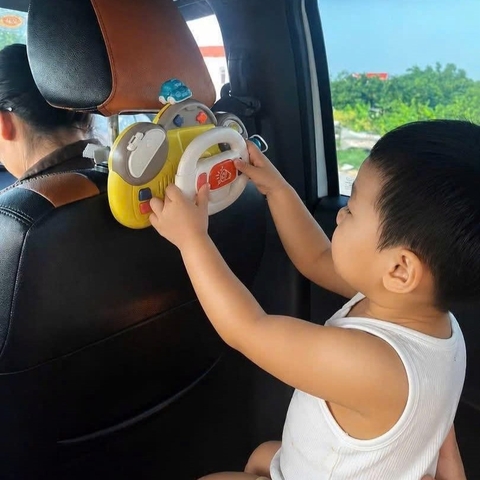 Vô Lăng Đồ Chơi Đa Năng Có Đèn Nhạc Cho Bé, Vô Lăng Bận Rộn