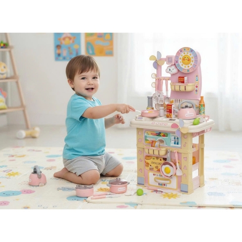 Bộ Đồ Chơi Nấu Ăn Nhà Bếp 69cm 21 Chi Tiết Cho Bé