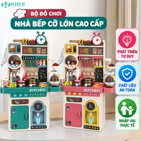 Bộ Đồ Chơi Nhà Bếp Cỡ Lớn Cho Bé – Bộ Bếp Nấu Ăn Nhiều Phụ Kiện