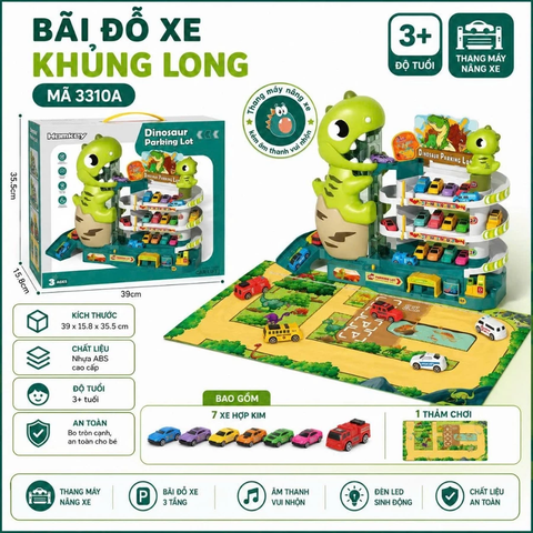 Bộ đồ chơi bãi đỗ xe đường ray cho bé – Nhiều mẫu hấp dẫn