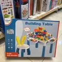 Bộ Bàn Ghế Lắp Ghép Đa Năng Kèm 81 Chi Tiết Cho Bé