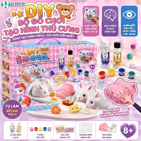 Bộ Đồ Chơi DIY Tạo Hình Thú Cưng Mềm Mại Cho Bé – Mã 8208