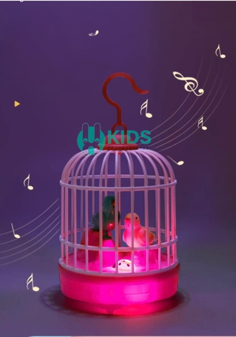 Đồ Chơi lồng chim hót có thể nhại lại tiếng giọng nói, cảm ứng tiếng vỗ tay có đèn nhạc cực vui cho bé