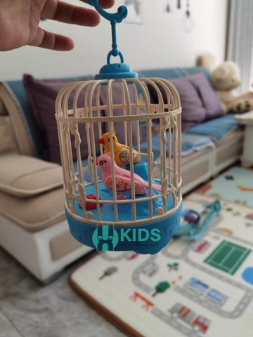 Đồ Chơi lồng chim hót có thể nhại lại tiếng giọng nói, cảm ứng tiếng vỗ tay có đèn nhạc cực vui cho bé