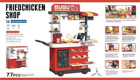 Xe Bán Đồ Ăn Nhanh Cỡ Lớn 102cm 77 Chi Tiết 889-290 Cho Bé
