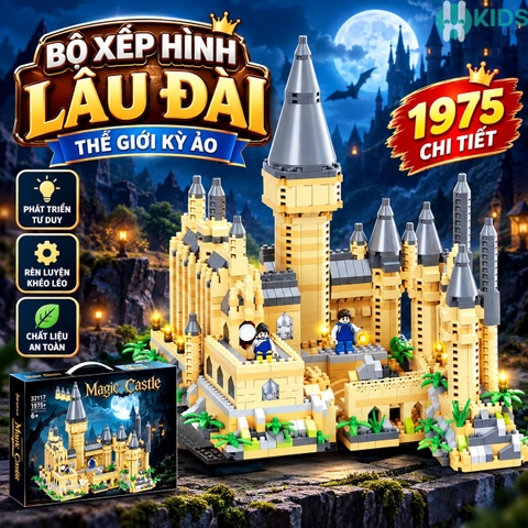 Bộ Lắp Ghép Lâu Đài Phù Thủy 1975 Chi Tiết