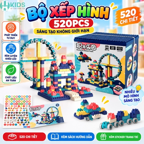 Bộ Xếp Hình Công Viên Giải Trí 520 Chi Tiết