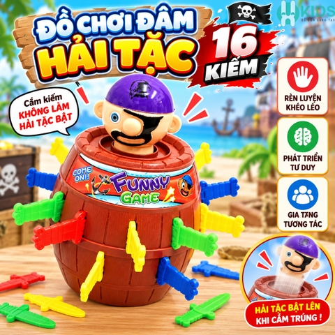 Đồ Chơi Đâm Hải Tặc 16 Kiếm Vui Nhộn Cho Bé