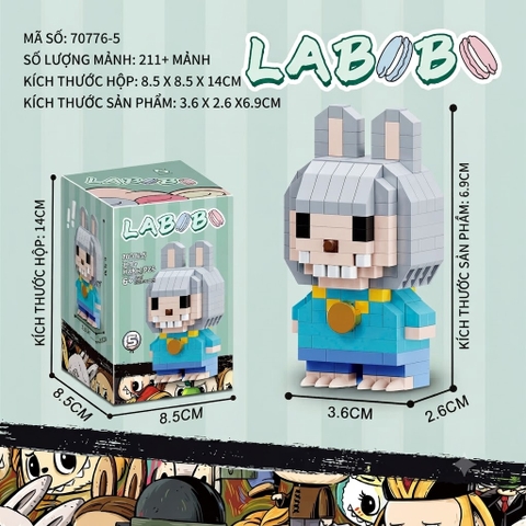 Bộ Xếp Hình Nhân Vật LABUBU Nhiều Mẫu Cho Bé