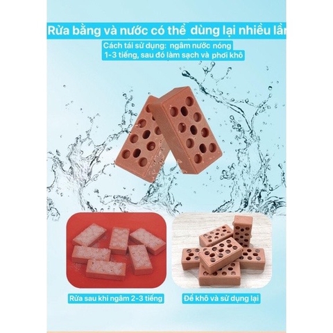 Đồ chơi lắp ráp xây nhà gạch mini mô phỏng như thật cho bé nhập vai thợ hồ kĩ sư xây dựng có sẵn dụng cụ, xi măng