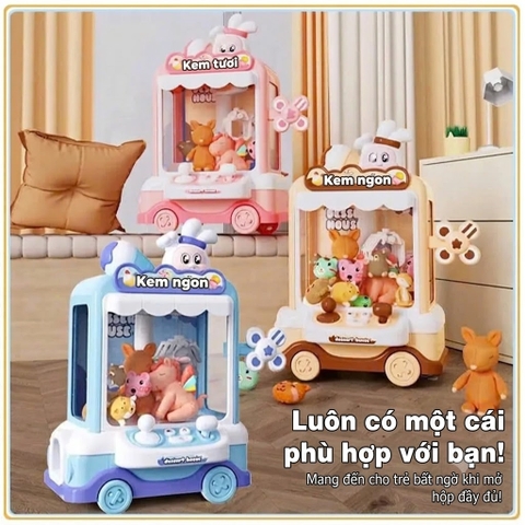 Đồ Chơi Máy Gắp Thú Có Bánh Xe Cho Bé