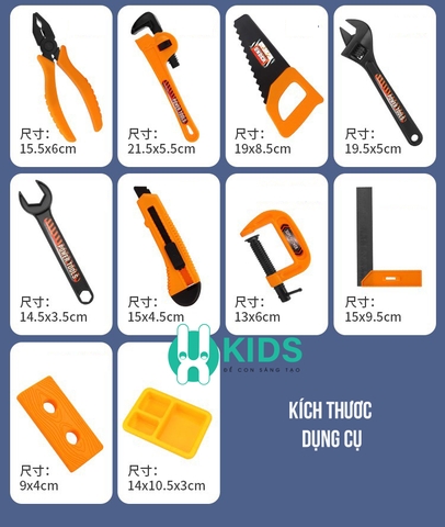 Đồ chơi ốc vít, lắp ráp kĩ sư 2in1 kết hợp ghế ngồi cỡ lớn cho bé có máy khoan điện, dụng cụ sửa chữa cho bé