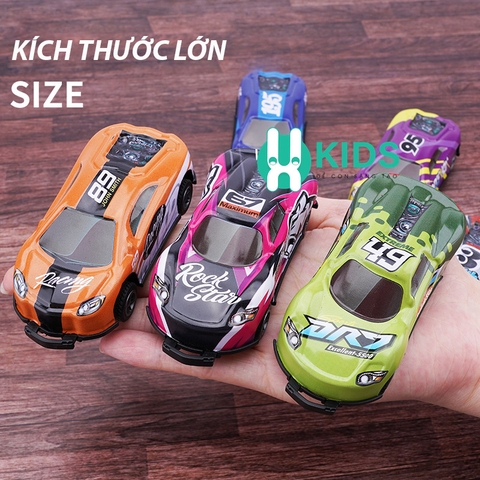 Đồ chơi xe ô tô lật nhảy 360 độ size lớn, chất liệu hợp kim cao cấp cho bé