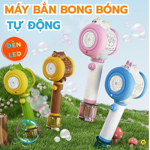 Máy Bắn Bong Bóng Tự Động Có Đèn LED Cho Bé – Mã BC-1065