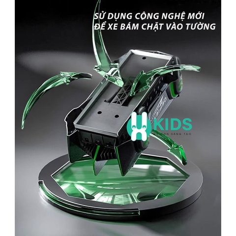 Đồ chơi xe ô tô leo tường điều khiển từ xa bằng lazer - tia hồng ngoại kèm pin sạc cho bé