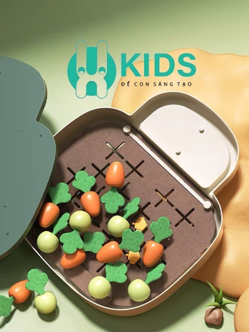 Đồ chơi nông trại toán học, thu hoạch nhổ rau củ cà rốt có bàn cân số hình thỏ giúp bé cải thiện tư duy nhanh nhẹn