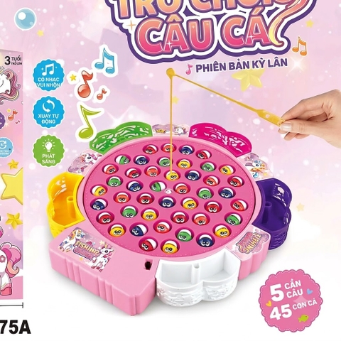 Bộ Câu Cá Điện Tử 45 Cá Có Nhạc Đèn Cho Bé