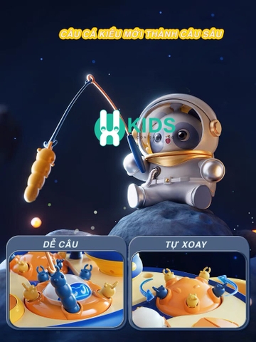 Đồ chơi câu cá đập chuột thế hệ mới chiến hạm vũ trụ có hiệu ứng đèn nhac, đếm thời gian tính điểm đa chức năng cho bé