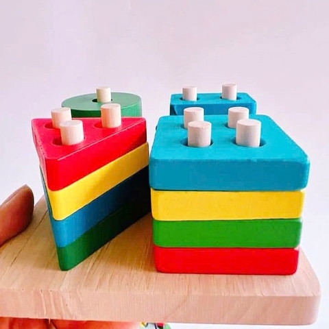 Bộ Combo 6 Món Đồ Chơi Gỗ Giáo Dục Cho Bé