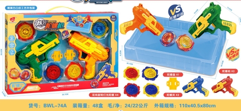 Đồ chơi súng bắn con quay phát sáng vô cực cao cấp, chất liệu nhựa ABS thoả mái va đập siêu hot cho bé