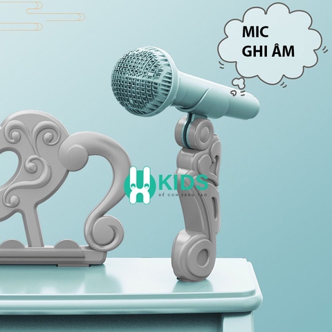 Đàn piano mini 25 phím điện tử cho bé tự học tại nhà, có mic hát thu âm, kết nối điện thoại kèm sẵn 22 bài hát vui vẻ