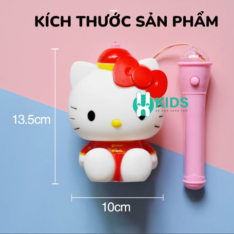 Đèn lồng trung thu kuromi hello kitty kiểu mới chất liệu cao cấp có đèn led phát sáng, có nhạc vui nhộn dễ thương cho bé