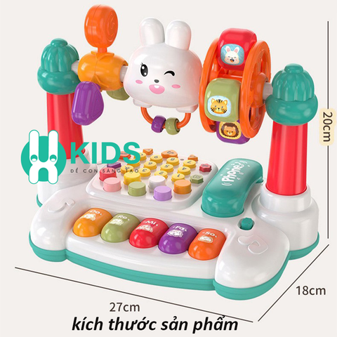 Điện thoại đồ chơi thông minh đa chức năng 16 chế độ chơi có phím piano,kể chuyện,học toán giáo dục sớm ngôn ngữ cho bé